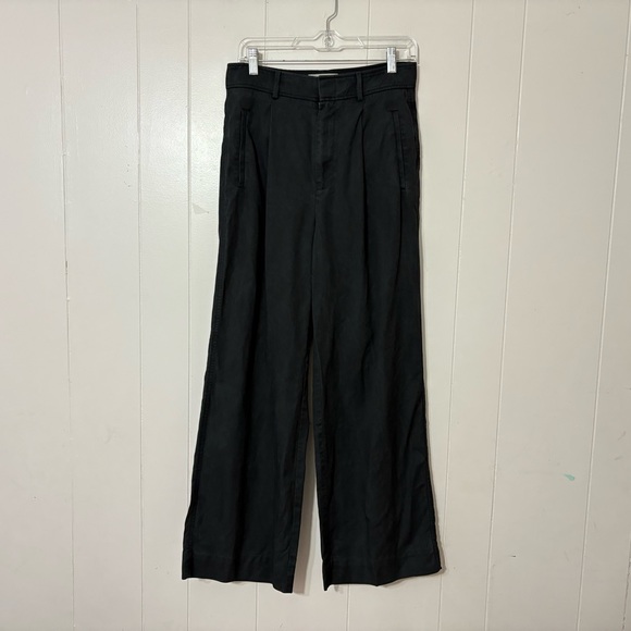 Everlane Way-High Drape Pants Black Size 6 | High Rise Wide Leg Trouser - Picture 2 of 10